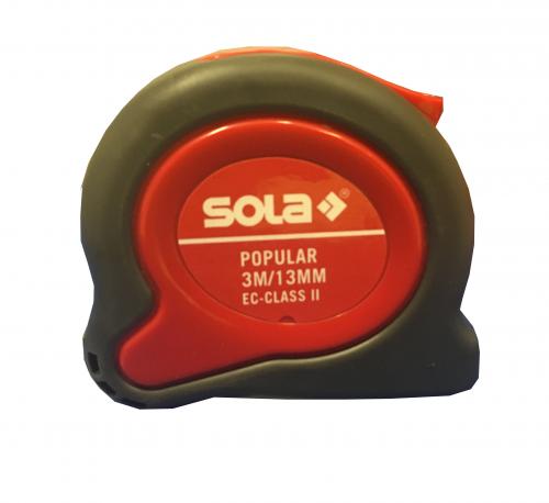 Popular PP 3m SB mérőszalag (13mm) - Sola