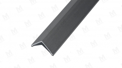 Utólagos alumínium sarokvédő profil 25x25mm, hossz: 2,50 m, matt eloxált ezüst - MárkaMix