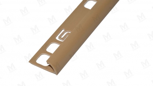 PVC pozitív élvédő profil 8mm 2,50m, sötét beige - MárkaMix