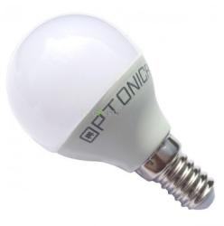 LED gömb, E14, 8,5W, 240°, G45 semleges fehér fény - Optonica